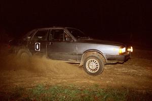 Brad Odegard checks out the final stage in his Audi Quattro 4000, car 0.
