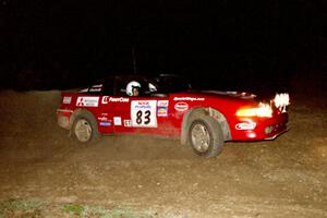 Mark Utecht / Brenda Lewis on the final stage in their Mitsubishi Eclipse GSX.