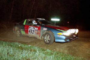 Ron Nelson / Drew Goldsmith drift their Eagle Talon through the crossroads on the final stage of the event.