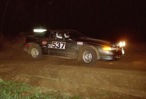 Paul Peters / Bob Anderson on the final stage of the night in their Mitsubishi Eclipse GSX.