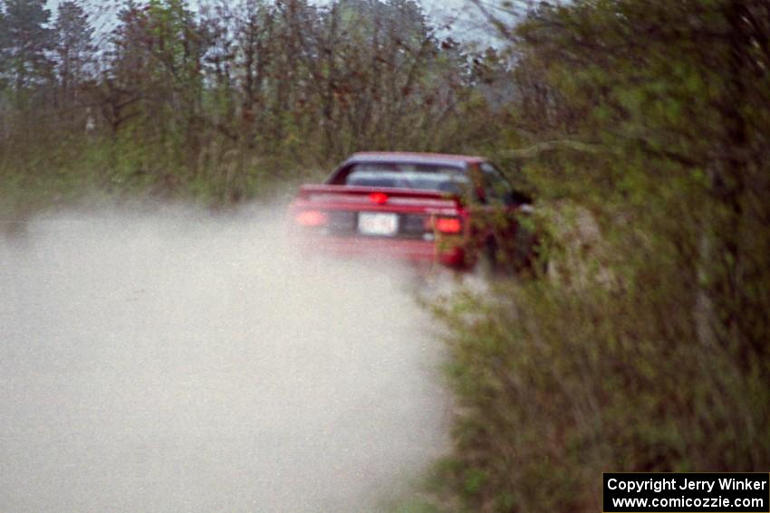 Phil Schmidt / Steve Irwin at speed in the Two Inlets State Forest in their Toyota MR2.
