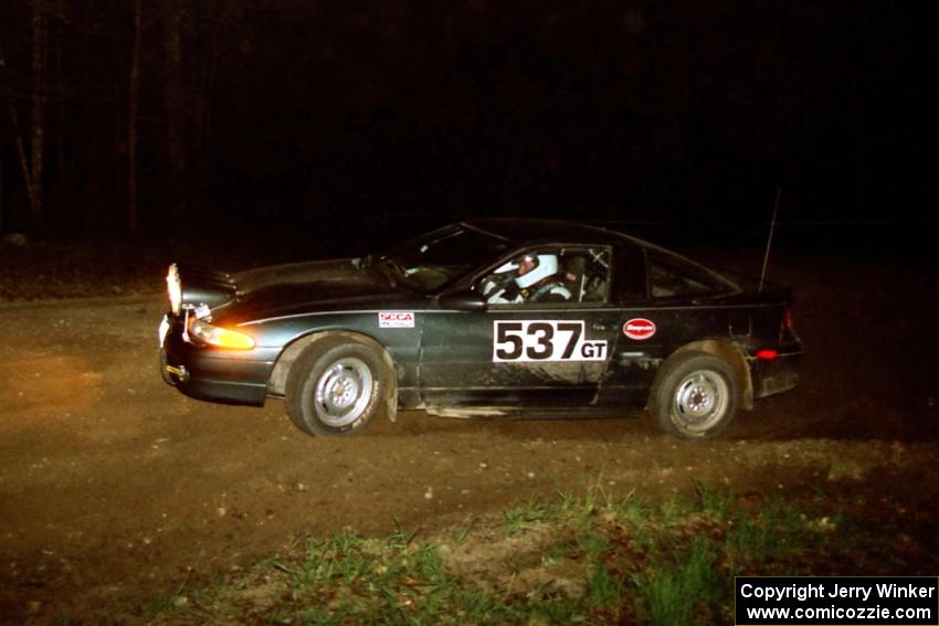 Paul Peters / Bob Anderson head uphill at the crossroads hairpin in their Mitsubishi Eclipse GSX.