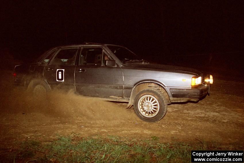 Brad Odegard checks out the final stage in his Audi Quattro 4000, car 0.