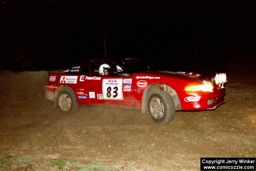 Mark Utecht / Brenda Lewis on the final stage in their Mitsubishi Eclipse GSX.