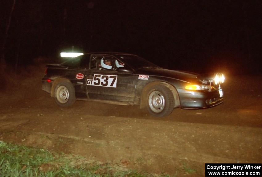 Paul Peters / Bob Anderson on the final stage of the night in their Mitsubishi Eclipse GSX.