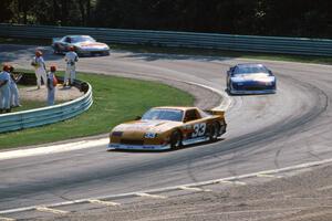 Scott Sharp's Chevy Camaro, Jack Baldwin's Chevy Camaro and Greg Pickett's Chevy Camaro