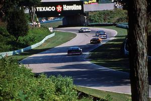 The leaders roar uphill through Thunder Valley.