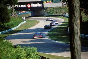 The leaders roar uphill through Thunder Valley.