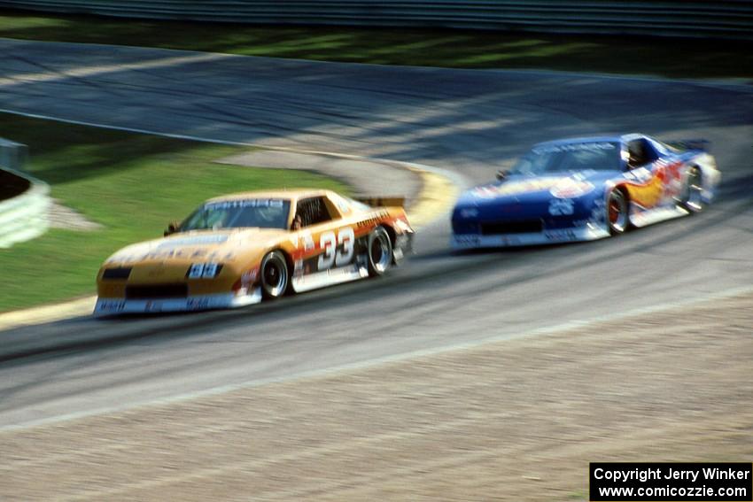 Scott Sharp's and Jack Baldwin's Chevy Camaros