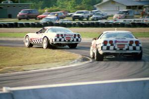 R.K. Smith's and Bill Cooper's Chevy Corvettes