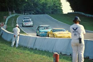 Kim Baker's Chevy Corvette , Boris Said III's Ford Saleen Mustang SC with Bill Cooper's and R.K. Smith's Chevy Corvettes