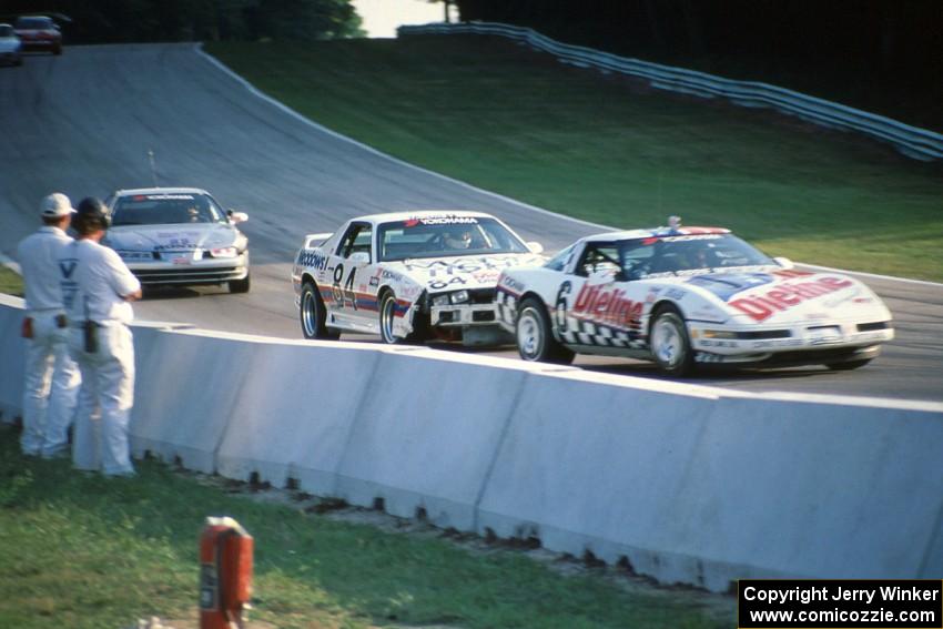 Bill Cooper's Chevy Corvette, Chris Neville's Chevy Camaro and Taz Harvey's Honda Prelude