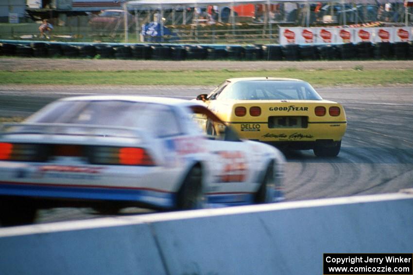 Kim Baker's Chevy Corvette and Lou Gigliotti's Chevy Camaro