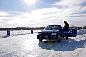 Dave Cammack / Mark Utecht / DS Subaru Impreza 2.5RS in the pits between races