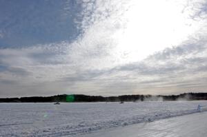 Cars and UTVs on track during a Time Attack session