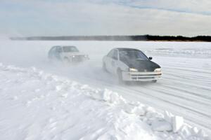 Dan Mooers / Dan Drury Subaru Impreza and Brad Johnson / Morgan Johnson VW Rabbit