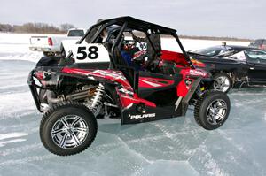Two of the UTVs that compete in Time Attack between sprint races.
