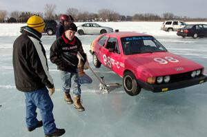 Mark Olson / Jay Jorgenson VW Scirocco packs up for the day.