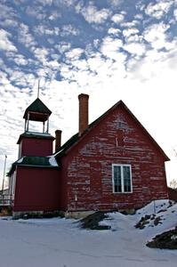 Old abandoned school house north of Cambridge, MN on Hwy. 65