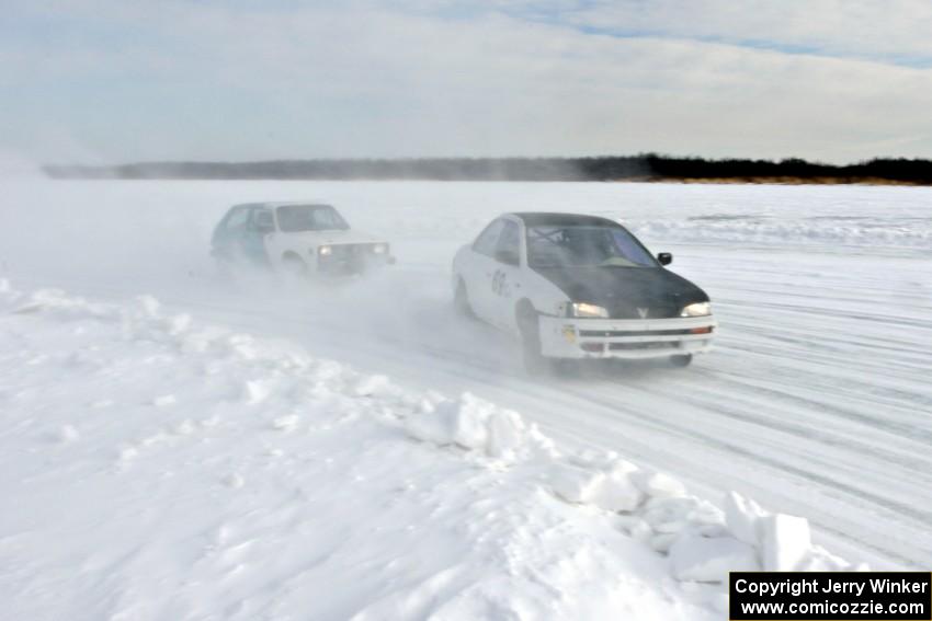 Dan Mooers / Dan Drury Subaru Impreza and Brad Johnson / Morgan Johnson VW Rabbit