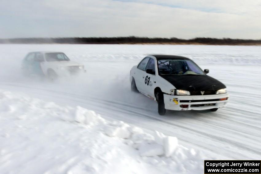 Dan Mooers / Dan Drury Subaru Impreza and Brad Johnson / Morgan Johnson VW Rabbit