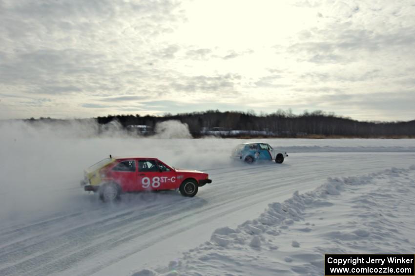 Brad Johnson / Morgan Johnson VW Rabbit and Mark Olson / Jay Jorgenson VW Scirocco