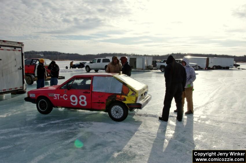 Mark Olson / Jay Jorgenson VW Scirocco packs up for the day.