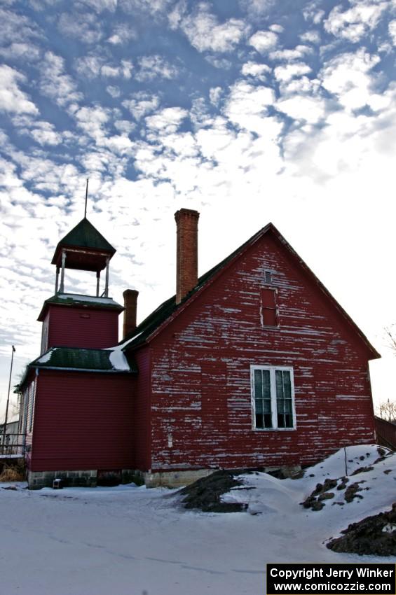 Old abandoned school house north of Cambridge, MN on Hwy. 65