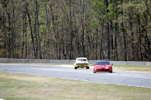Braunschweig Racing Chevy Corvette and Richard Nixon Racing Opel Ascona