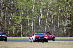 Missing Link Motorsports BMW 325i, Transcendental Racing Mazda Miata and Braunschweig Racing Chevy Corvette