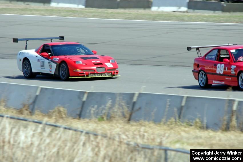 In The Red With Chris BMW M3 and Braunschweig Racing Chevy Corvette