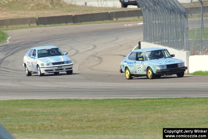 Fart-Hinder Racing SAAB 900S and Fart-Hinder Racing SAAB 9-3