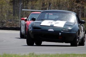 Transcendental Racing Mazda Miata and Braunschweig Racing Chevy Corvette