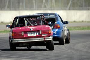 Missing Link Motorsports BMW 325i chases Team HACKcent Hyundai Accent