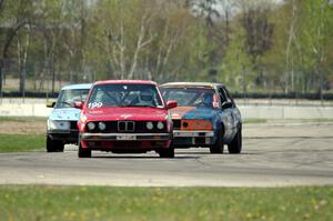 Cheap Shot Racing BMW 325is, North Loop Motorsport BMW 325 and Fart-Hinder Racing SAAB 900S