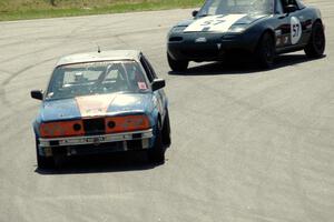 North Loop Motorsport BMW 325 and Transcendental Racing Mazda Miata