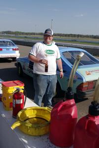 A weary Ben Wedge after his first race.