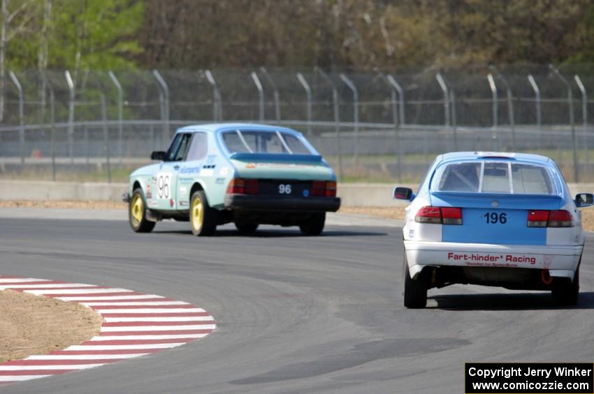 Fart-Hinder Racing SAAB 900S and Fart-Hinder Racing SAAB 9-3