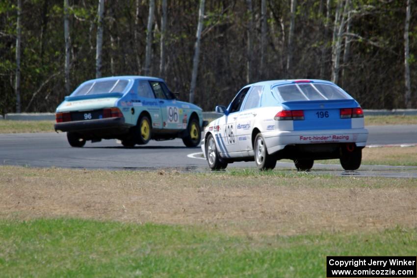 Fart-Hinder Racing SAAB 900S and Fart-Hinder Racing SAAB 9-3