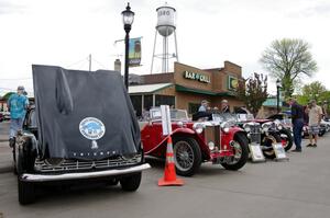 Triumph TR-4 and various MGs