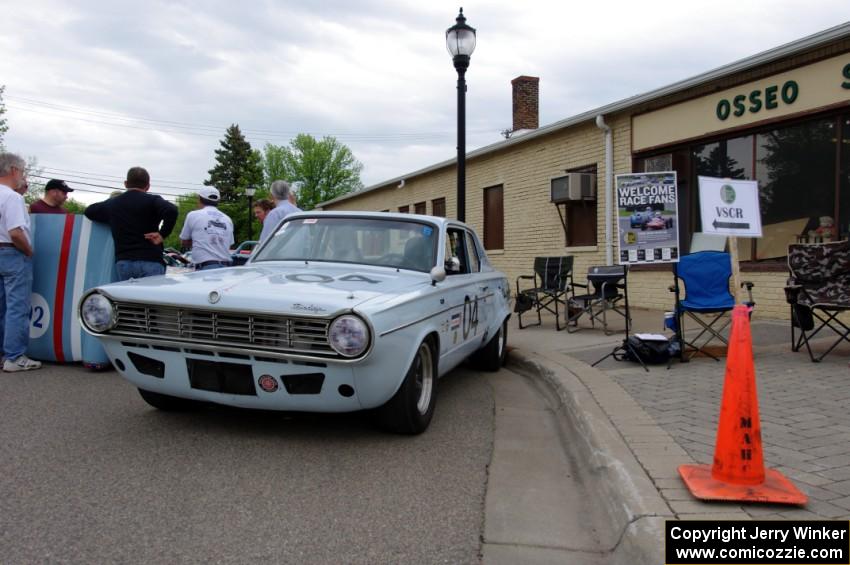 Dodge Dart and MG Midget at the VSCR booth