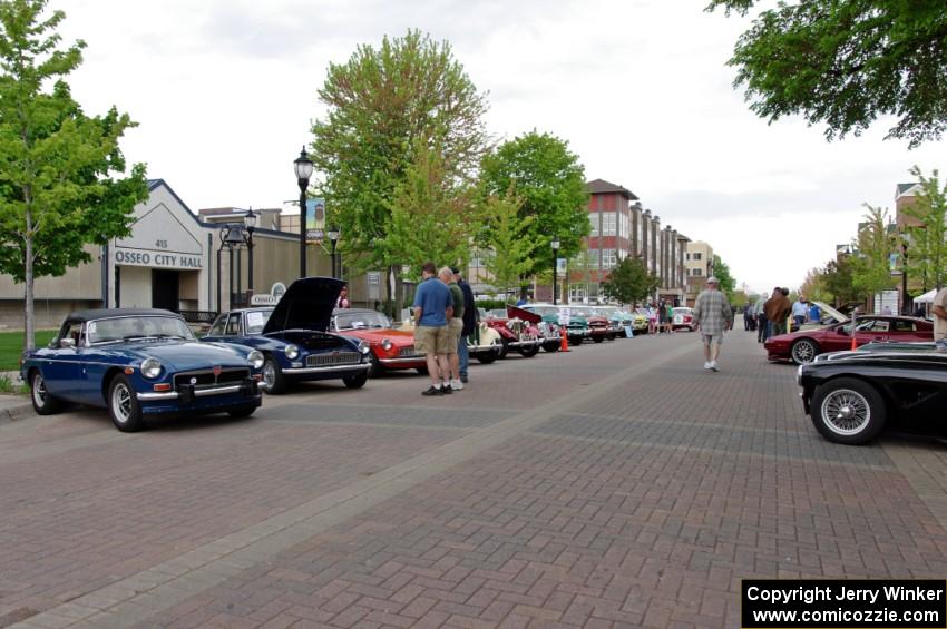 British cars on Main Street