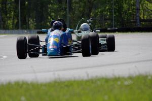 Bill Bergeron's Van Diemen RF90 Formula Ford and Dalton Mensink's Red Devil LD Formula 500