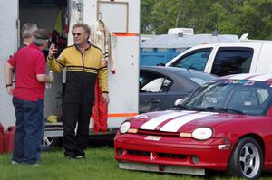 John Glowaski's ITA Dodge Neon ACR in the paddock.