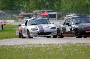 Samantha Silver's and Chris Craft's Spec Miata Mazda Miatas