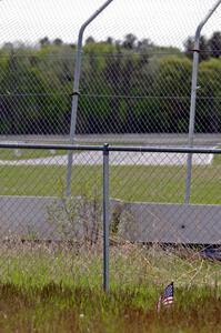 Memorial Day flag placed at turn 4