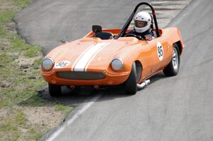 Rich Stadther's Elva Courier spins coming out of turn 12.