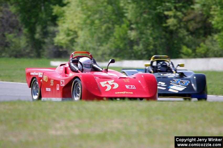 Bill Parenteau's Spec Racer Ford 3 and Dave Glodowski's Spec Racer Ford