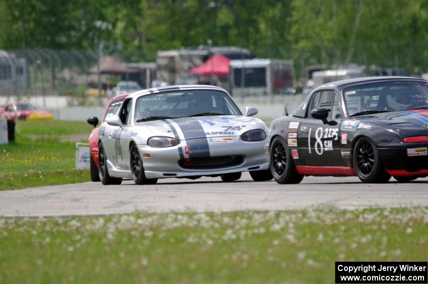 Samantha Silver's and Chris Craft's Spec Miata Mazda Miatas