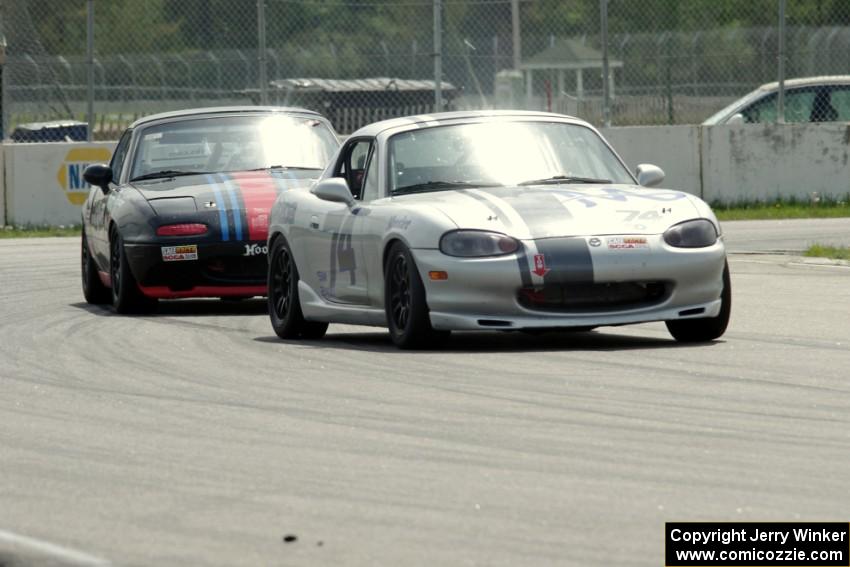 Chris Craft's and Samantha Silver's Spec Miata Mazda Miatas